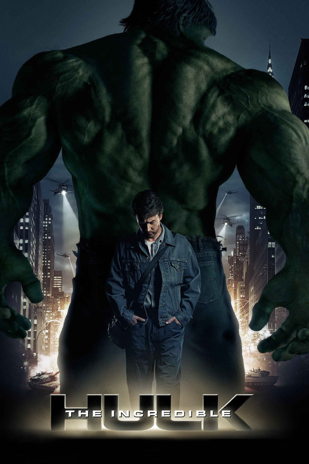 the incredible hulk film poster
  =