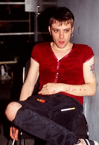 an image of richey edwards, taken some time in 1993
  =