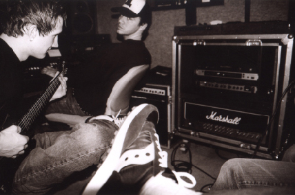 Justin & Beau in the studio, circa 2002
  width=